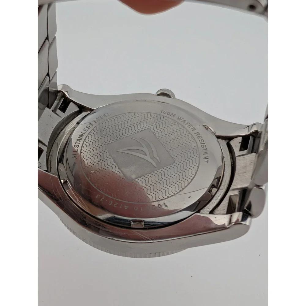 Sperry Top-Sider Watch Men 44mm Case Silver 6.75